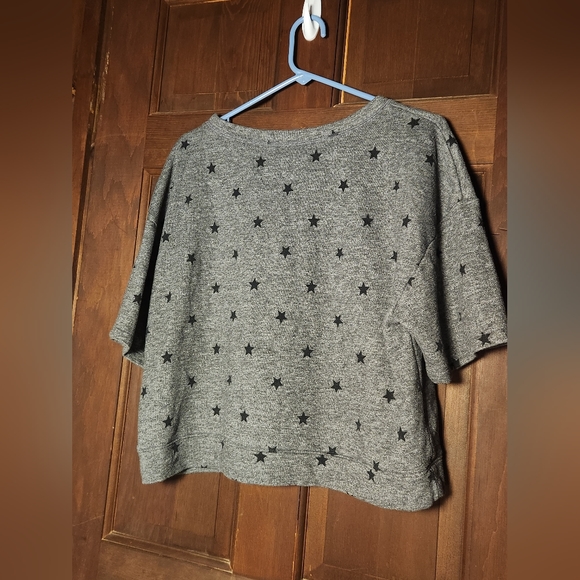 Flirtitude Gray Star Crop Top - Picture 3 of 7